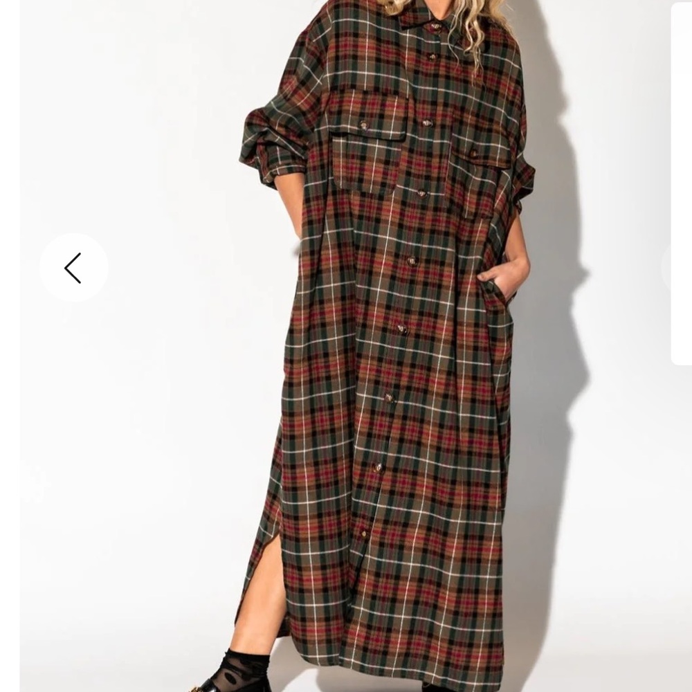 LALA ORIGINAL: Grunge Goddess Flannel Dress/Duster